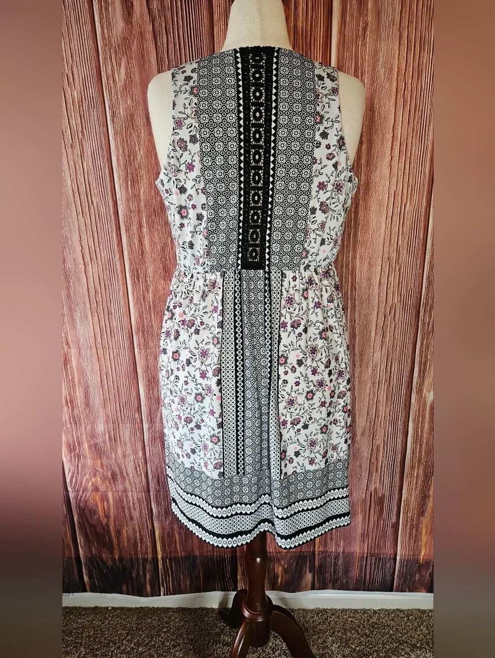 Maurices Lace Trim Mini Dress Plus Size 1X